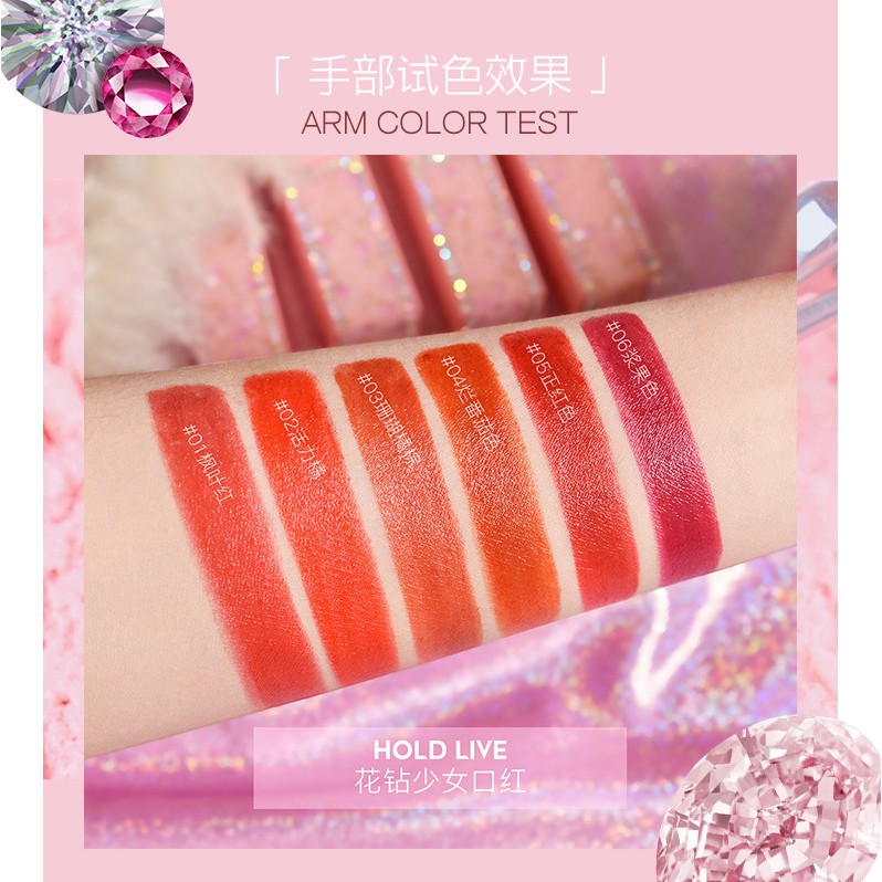 Son thỏi Holdlive Hold Live Drill Girl Lipstick đính kim tuyến lấp lánh | BigBuy360 - bigbuy360.vn