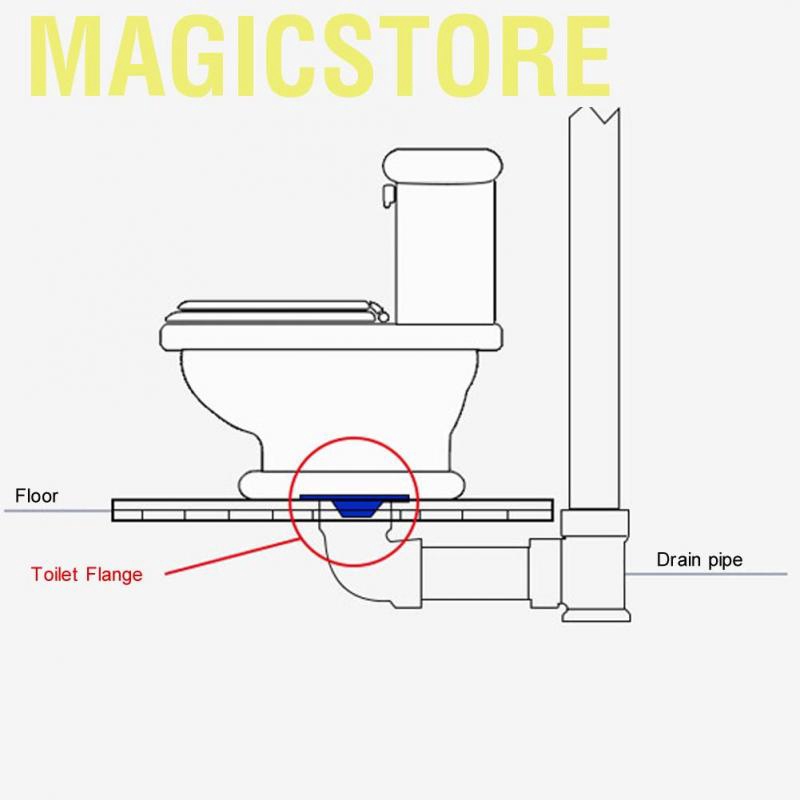 Magicstore Toilet Flange Odor-resistant Drain Pipe Sealing Ring Installation Fitting Accessory