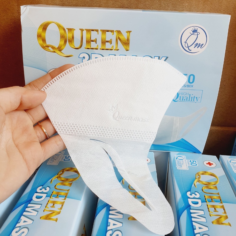 Hộp Khẩu Trang 3D Queen Mask- Hộp 50 Cái
