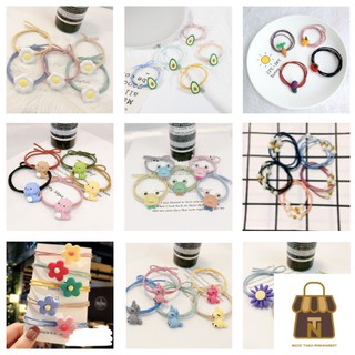 Cột tóc đủ kiểu (trái bơ/hoa trứng/rau củ/hoa cúc/khủng long...) Siêu Xinh Siêu Cute