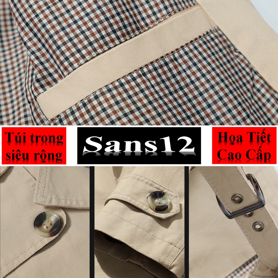 Áo khoác kaki nam hàn quốc manto Sans12 măng tô dáng ngắn khaki blazer bigsize to 3xl 4xl 5xl cỡ đại 80kg 90kg 100kg