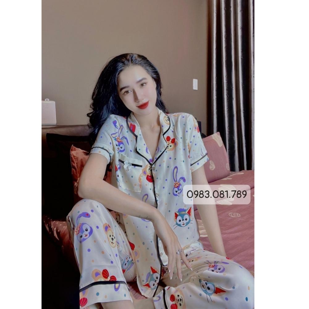 Bộ Mặc Nhà Thiết Kế Lụa Cao Cấp Cực Sang(MỀM MỊN MÁT)