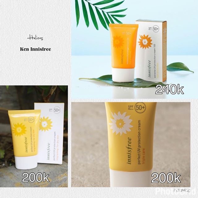 Kem chống nắng Innisfree chính hãng date 02/2022