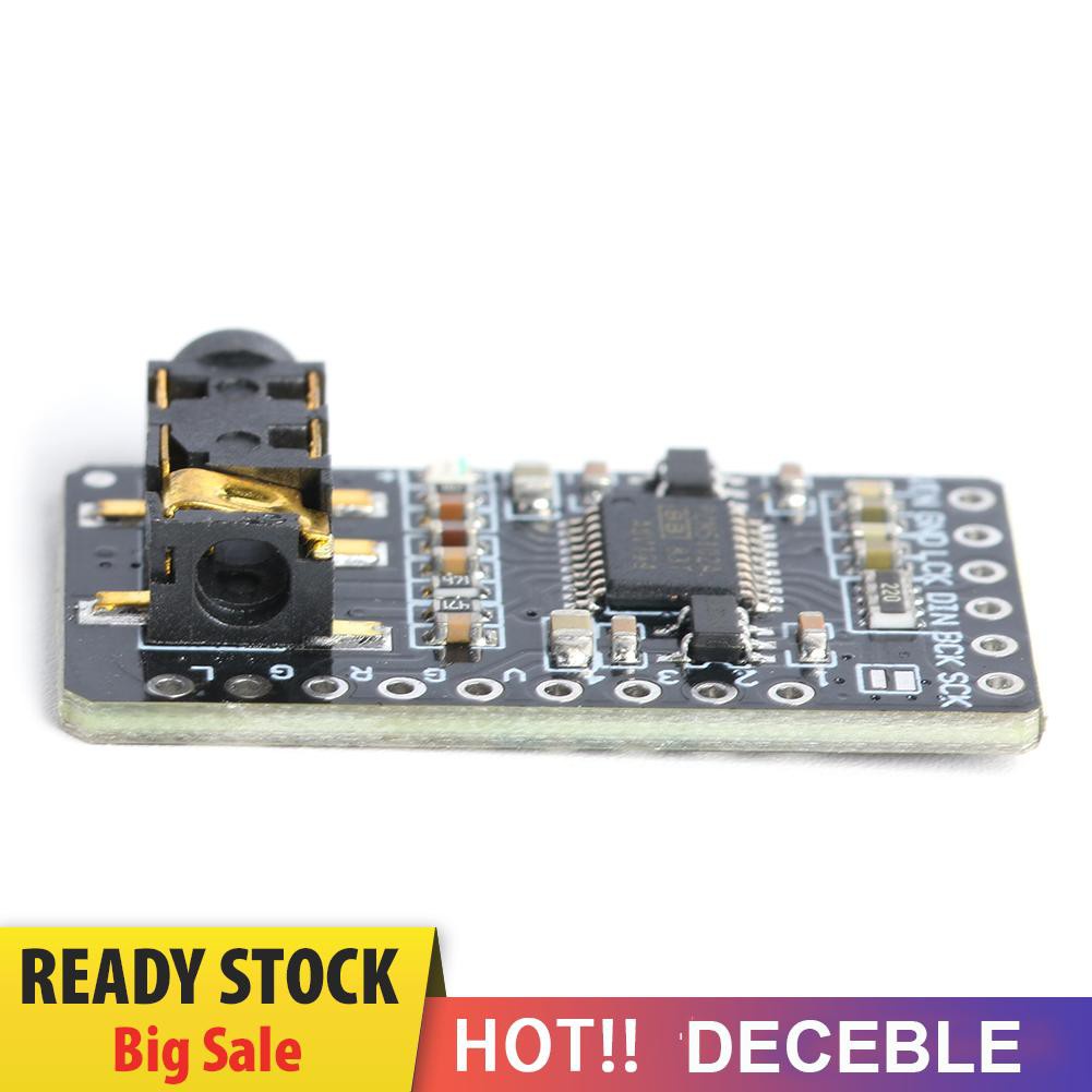 Deceble PCM5102 DAC Decoder 3.5mm Stereo Jack I2S Player Module for Raspberry Pi