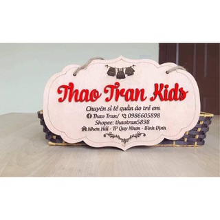 Bảng Gỗ Trang Trí - Thiết Kế Theo Yêu Cầu - Đặt Tên Thương Hiệu Shop