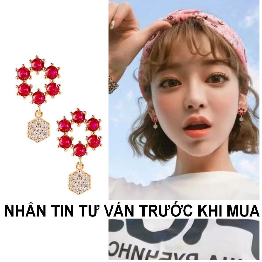 Bông tai nữ hàn quốc đính đá lấp lánh CHẤT LƯỢNG. Mua 5 giá sỉ ( NHƯ HÌNH 100 % ) (14)