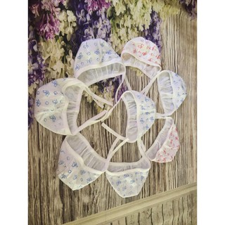 Combo 5 mũ sơ sinh cotton mềm mịn