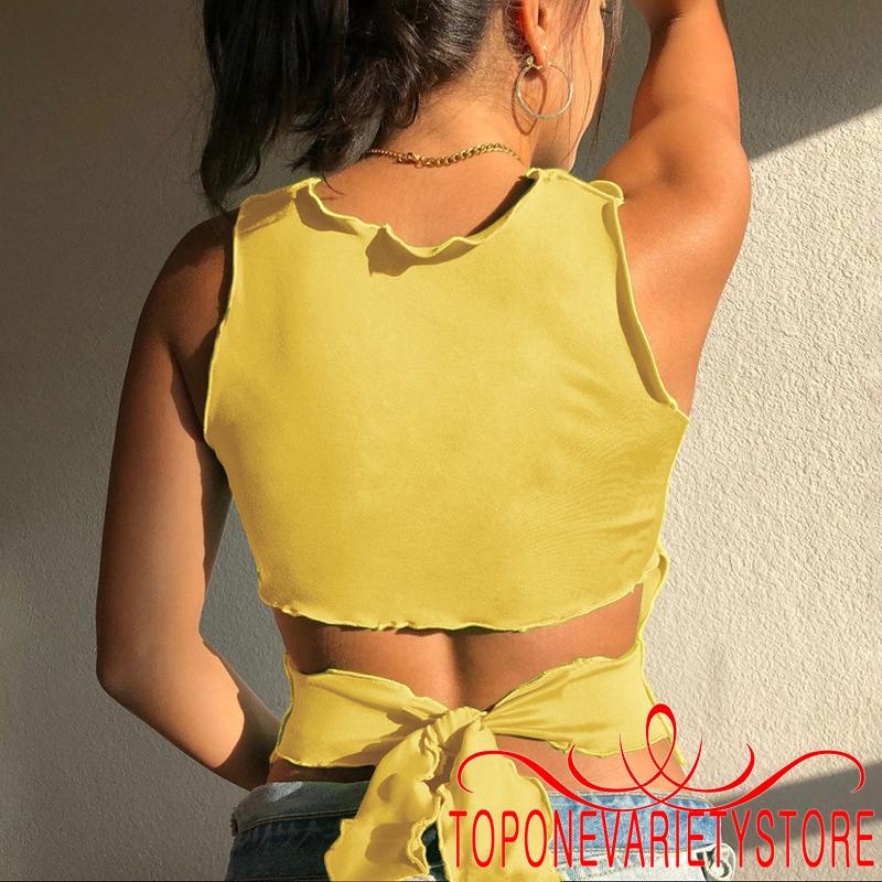 Áo Nữ Không Tay Kiểu Dáng Không Đối Xứng Thời Trang Cá Tính | BigBuy360 - bigbuy360.vn