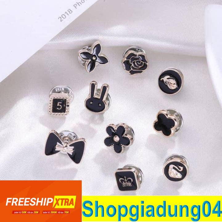Cài Áo❤️CAM KẾT CHẤT LƯỢNG❤️Set 10 Ghim Cài Mini Siêu Dễ Thương