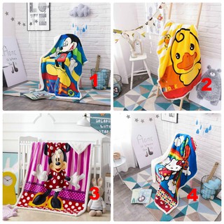 Chăn Lông Cừu Trẻ Em Kích Thước 1mx1m35 (chát chọn mẫu)
