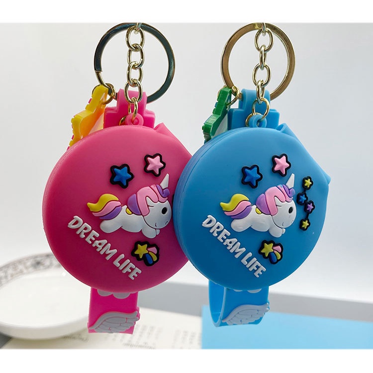 Móc Khóa Hình Kỳ Lân Có Gương 2in1 Siêu Tiện Dụng - Dumi Shop