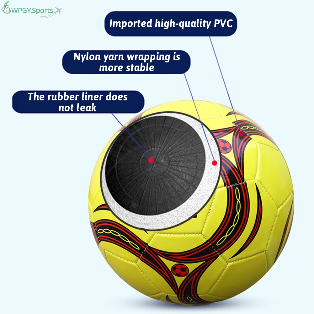 Quả Bóng Đá Số 4 Bằng PVC Mềm Bền Bỉ Chống Nước Lâu Trôi