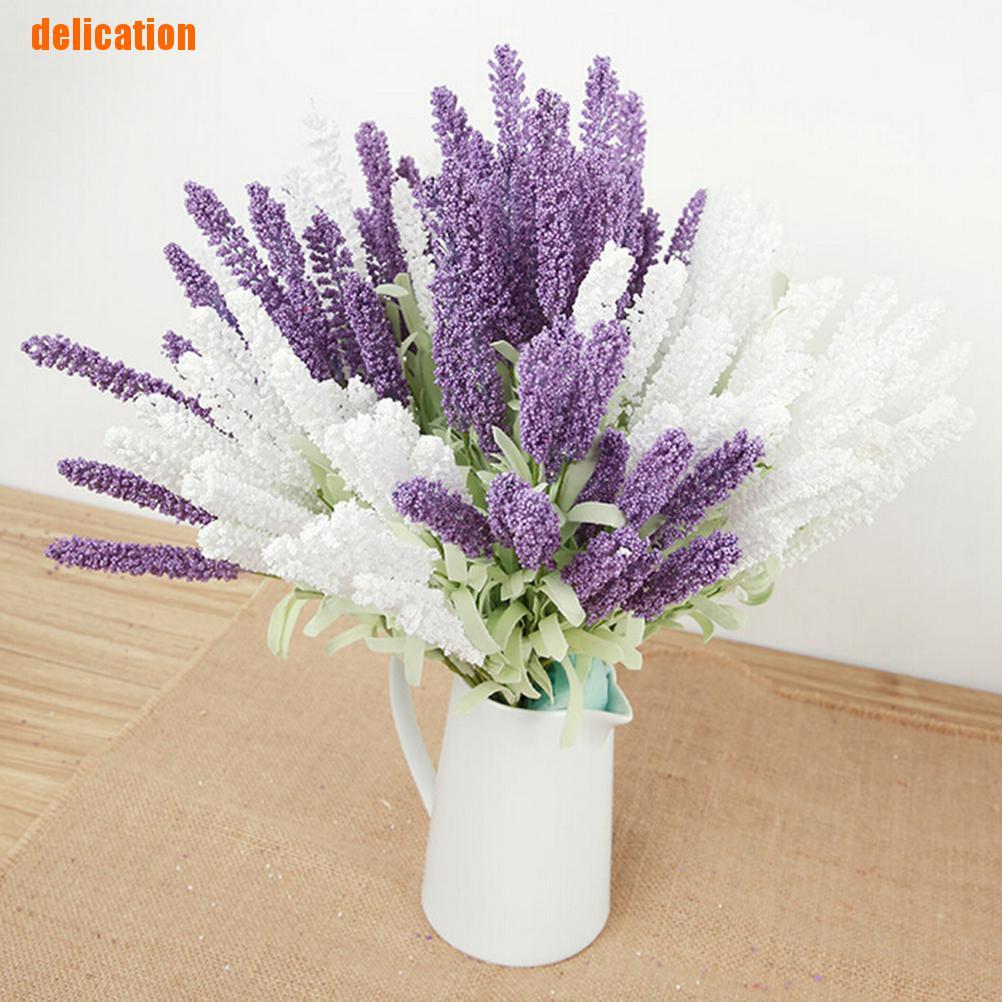 Bó hoa oải hương nhân tạo 12 bông trang trí tiệc cưới độc đáo