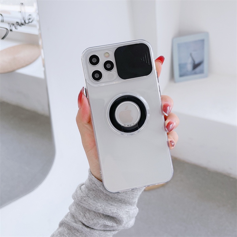 Ốp lưng iphone trượt camera kèm móc tay iring 7plus 8plus x xsmax 11 11promax 12 12pro 12promax 13 13pro 13promax