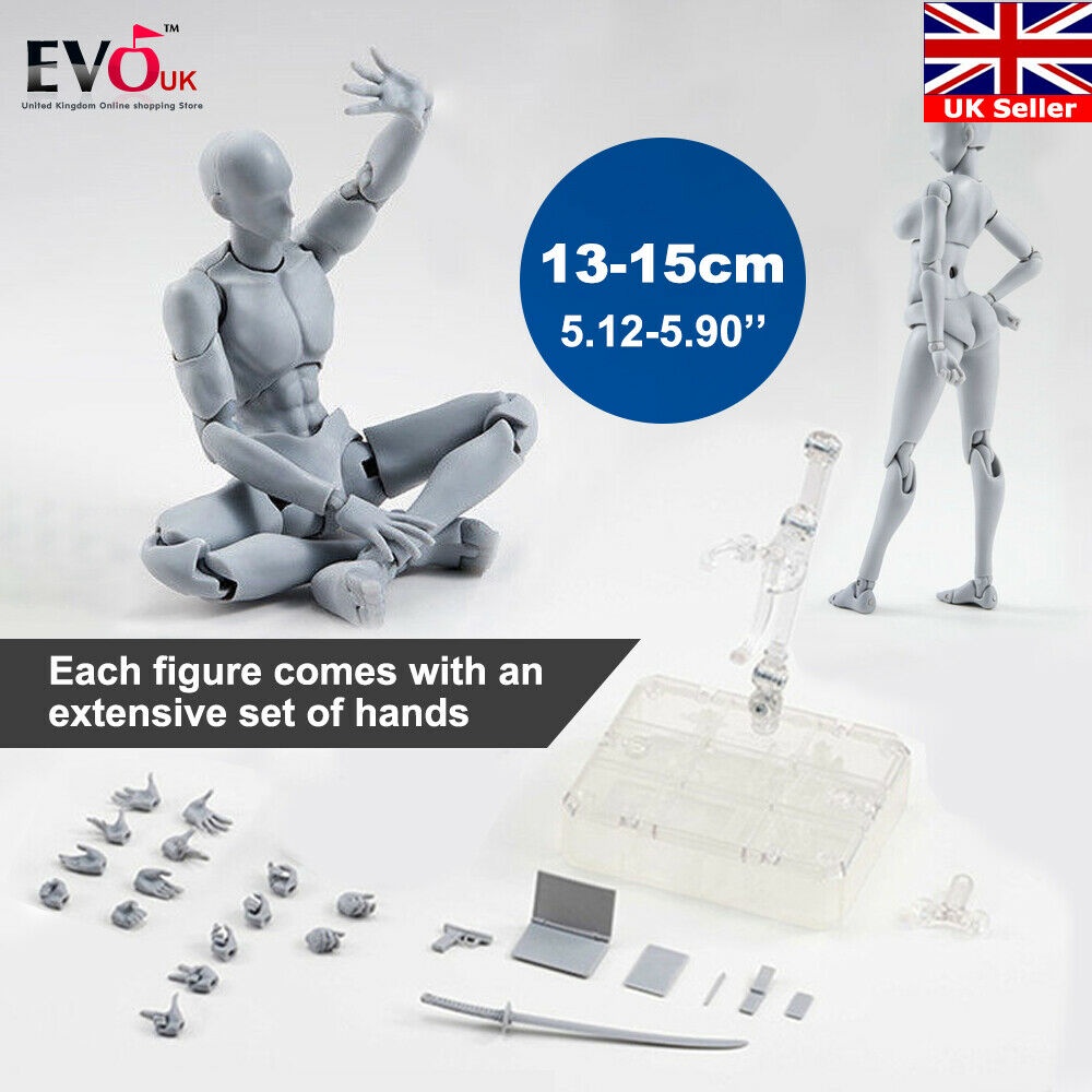 SHF Men's and Women's Grey with Arms Deluxe Edition Hands-on Figure Model 
Sale