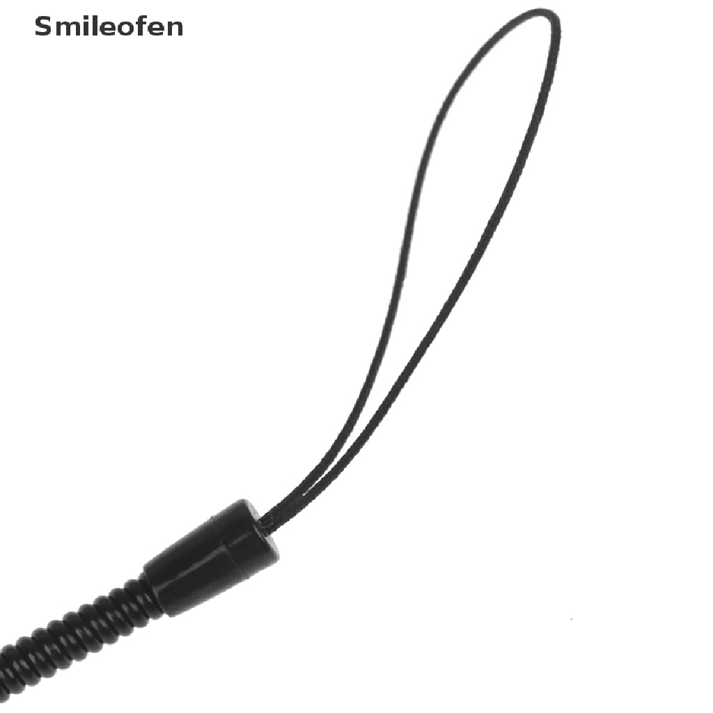 [Smileofen] 1 Bút Cảm Ứng Kim Loại Có Dây Lò Xo Cho Điện Thoại / Máy Tính Bảng