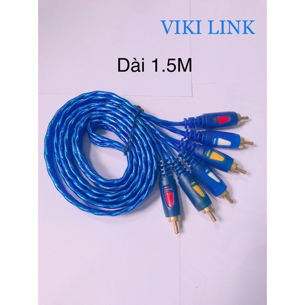 Dây loa Arigato 6 đầu AV - Dây Loa 3 đầu ra 3 đầu hoa sen Arigato. Giúp truyền tải tín hiệu hình ảnh và âm thanh sắc nét