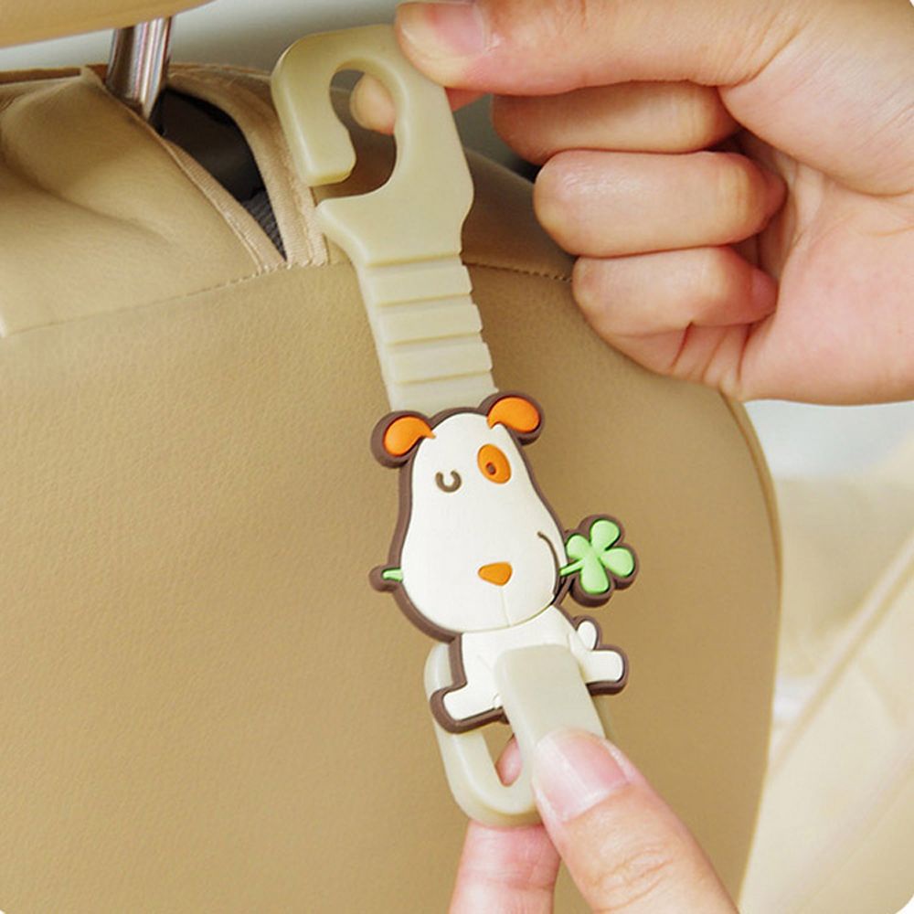 Set 2 móc treo đồ gắn sau ghế xe hơi hình hoạt hình