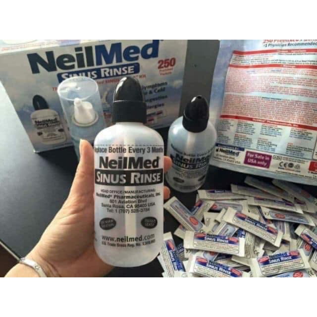 Bộ nước muối sinh lý rửa mũi NeilMed Sinus Rinse của Mỹ | BigBuy360 - bigbuy360.vn