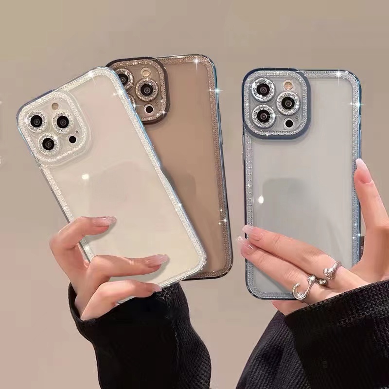 For iphone 14 pro max Ốp điện thoại silicon mềm trong suốt cạnh vuông sang trọng cho compatible for iPhone 13 Pro Max 12 Pro Max 11 Pro Max 7 Plus 8 Plus XR