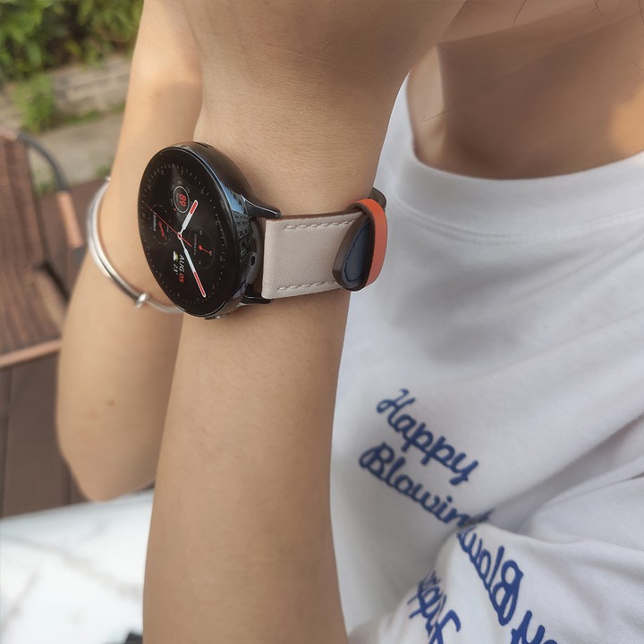 [20mm-22mm] Dây da đồng hồ thông minh Samsung, Huawei