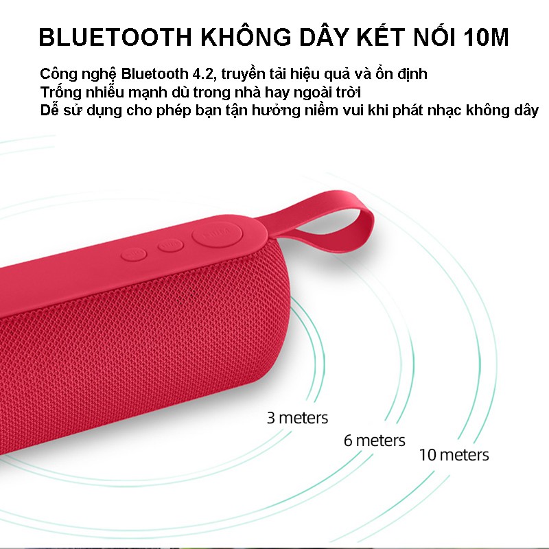 Loa Bluetooth KAYINUO Q106 Thẻ loa Bluetooth không dây di động 3D Loa siêu trầm âm thanh nổi hiện đại
