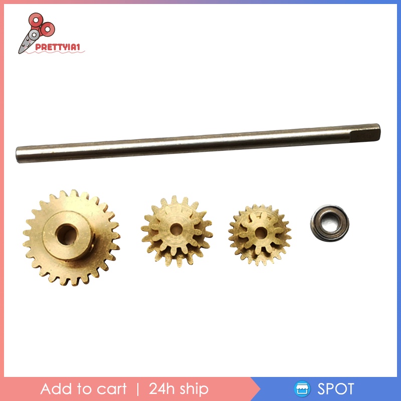 Bộ 3 Bánh Răng Hợp Kim 1 / 10 19T 24T 26T Cho WPL D12 RC DIY