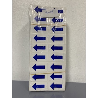Tem chỉ lỗi ( tem mũi tên) 50x25mm in sẵn