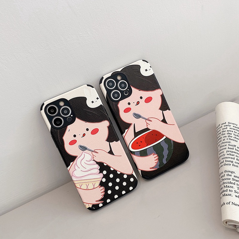 Ốp Điện Thoại TPU Mềm Chống Sốc Chống Bụi Hình Que Kem Dưa Hấu Dễ Thương Cho iPhone 11 12 Pro Max XR XS Max 11Pro