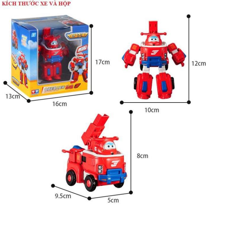 Đồ chơi trẻ em Super wing ĐỘI BAY SIÊU ĐẲNG RÔ BỐT BIẾN HÌNH JETT TIA CHỚP LOẠI NHỎ