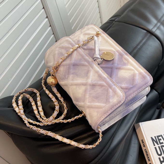 Túi Đeo Chéo Phối Dây Xích Thời Trang Mùa Hè 2022 Dành Cho Nữ