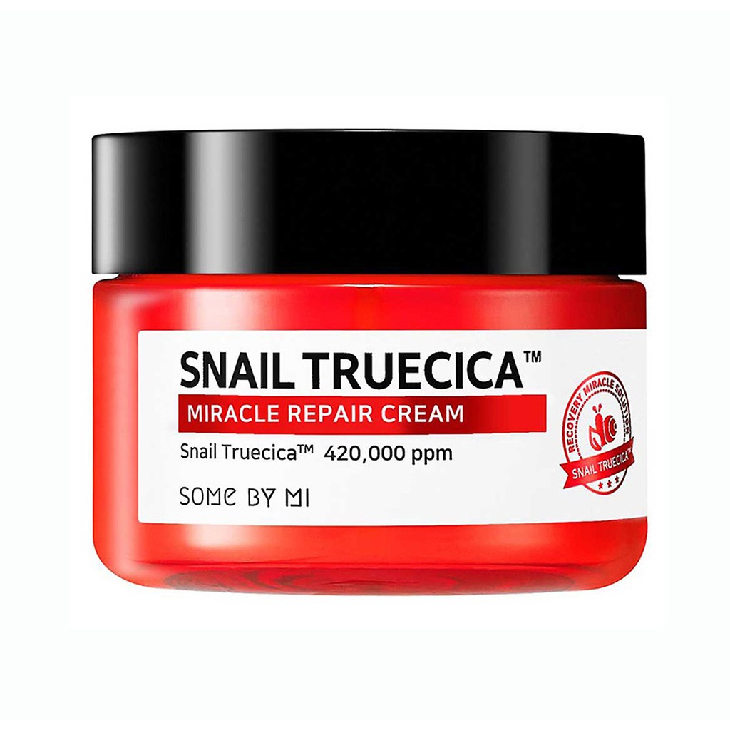 Bộ 4 sản phẩm dưỡng da, tái tạo phục hồi sẹo lõm Some By Mi Snail Truecica( Cleanser, Toner, Serum, cream)