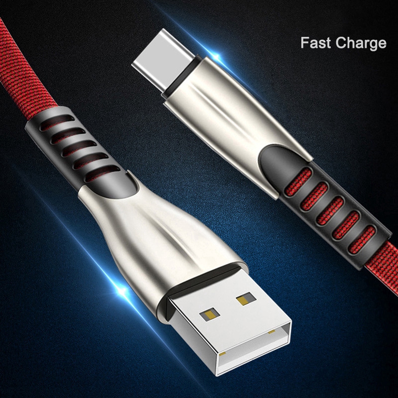 Dây cáp sạc nhanh USB C/micro usb/lightning 5A 2.4A cho điện thoại