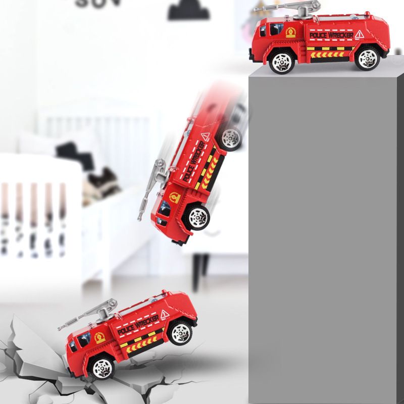 Đồ chơi Bộ 6 xe kim loại mini siêu nhẹ.