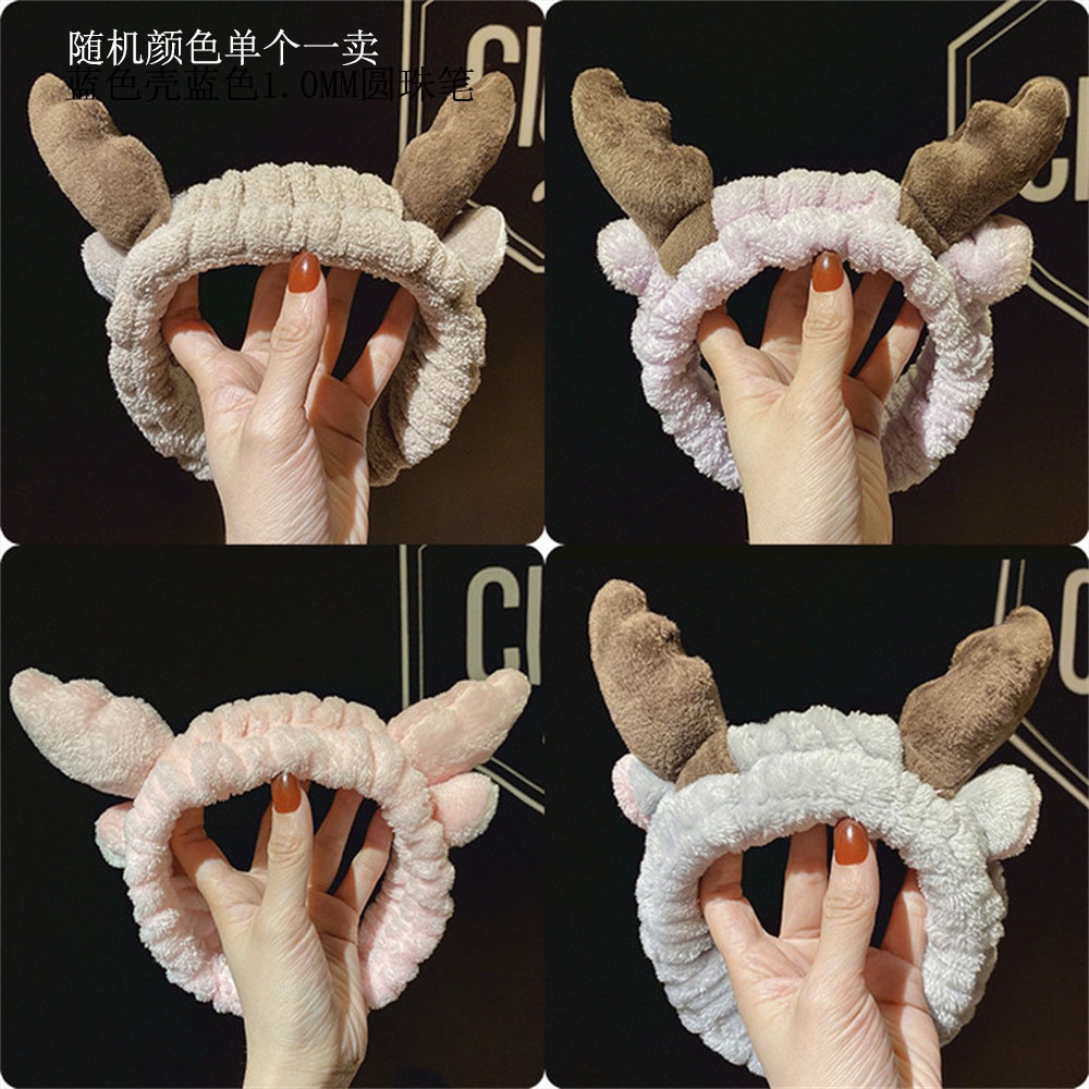 Băng đô lông mềm đa năng phong cách Hàn Quốc đáng yêu xinh xắn cho nữ