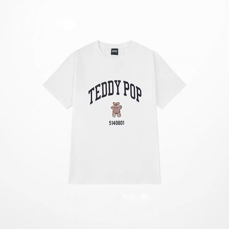 Áo thun unisex, áo phông nữ nam tay lỡ form rộng Teddy Pop chất cotton 4 chiều Mophus MT009