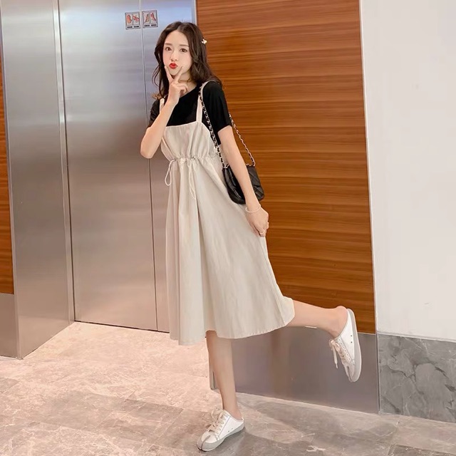 Sét yếm váy thô chun eo CH12 | BigBuy360 - bigbuy360.vn