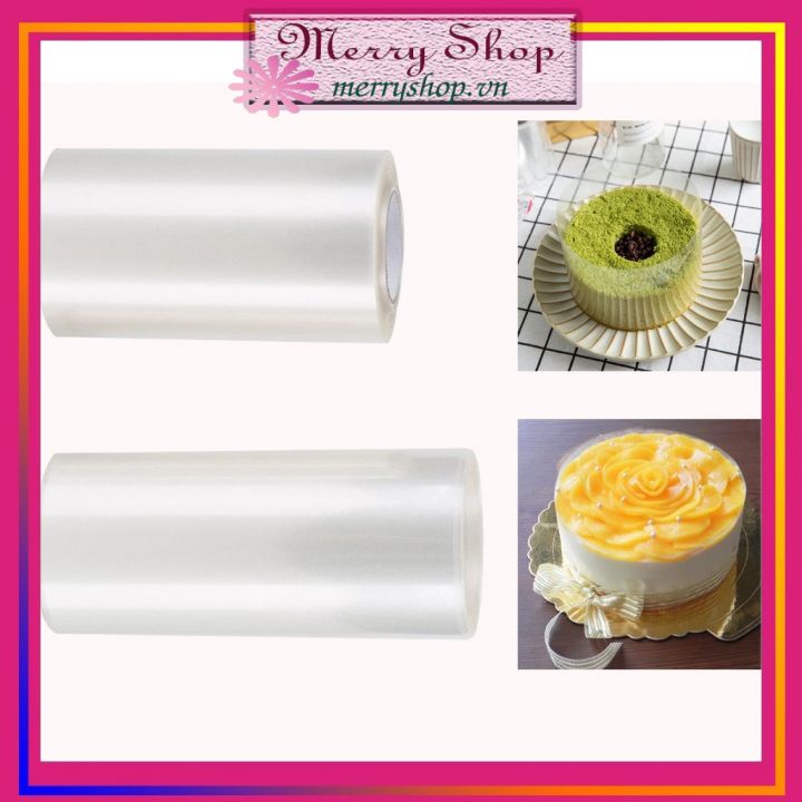 ⚡Cuộn Mica Cứng Lót Thành Bánh Mousse Cứng Cáp, Chắc Chắn, Giá Rẻ, Phụ Kiện Làm Bánh - Lẻ 1m - Merry Shop