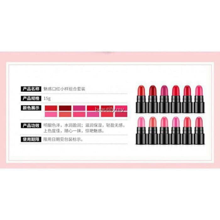 (hàng Mới Về) Set 12 Son Môi Bioaqua Mini Chống Thấm Nước Và Lâu Trôi Cao Cấp | BigBuy360 - bigbuy360.vn