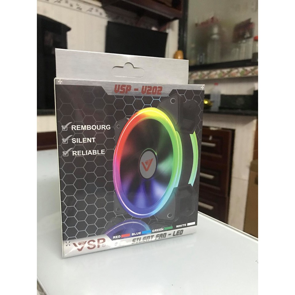 FAN Led RGB VSP V201 Cực Đẹp Tô điểm thêm cho PC của mình