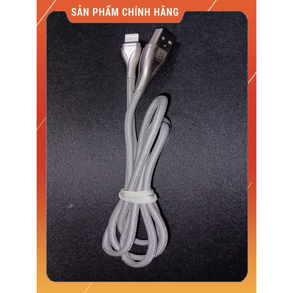 Dây sạc điện thoại veger bọc cước đầu thép