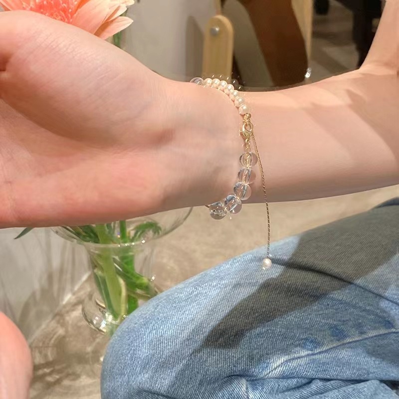 Vòng Đeo Tay Dây Đôi Mặt Hình Bướm Thời Trang Cho Nữ