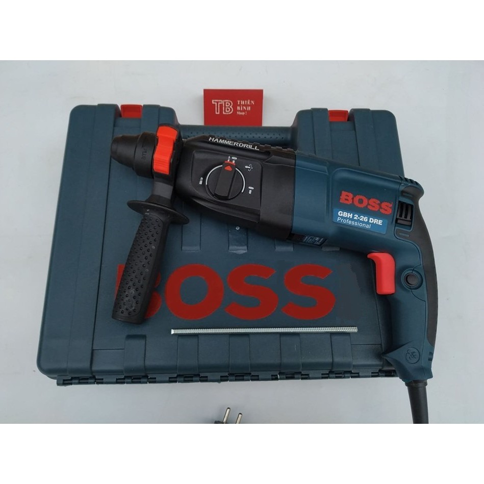 Máy khoan đục bê tông 3 chức năng Boss 2-26 800W MALAYSIA mới nguyên hộp