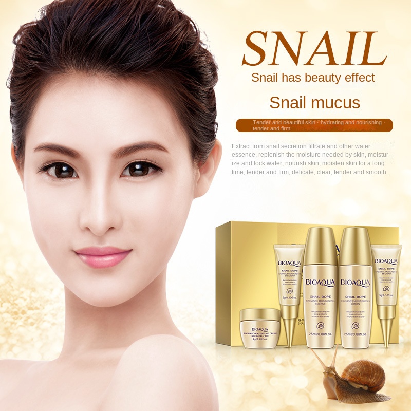 Bộ Mỹ Phẩm Chăm Sóc Da Chiết Xuất Ốc Sên Dưỡng Ẩm Và Làm Sáng Da
