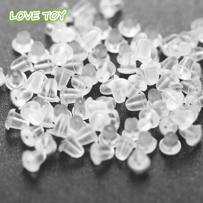 Set 200 Móc Làm Bông Tai Handmade Diy Trong Suốt