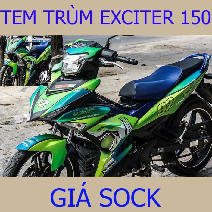 Tem Trùm Xe Exciter 150 Ex ( mẫu mới hot nhất)