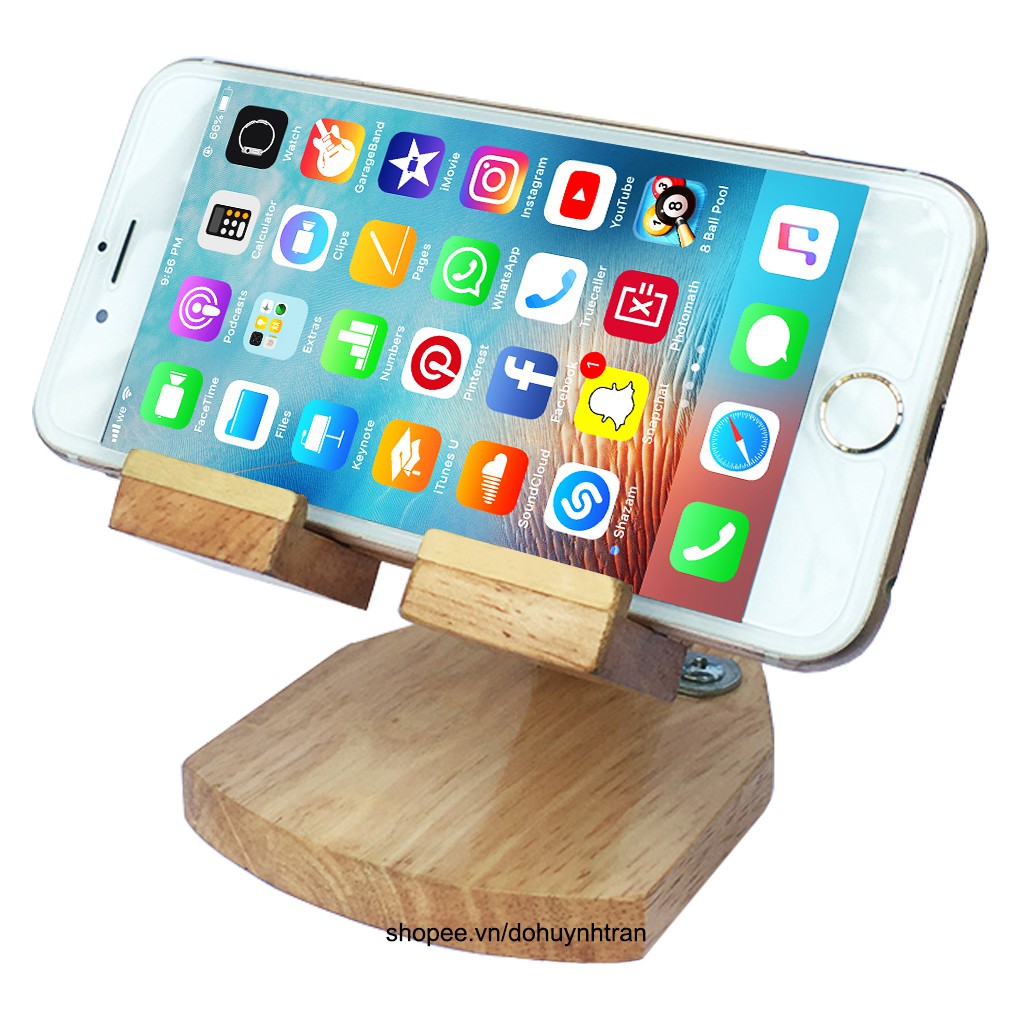 Giá đỡ điện thoại bằng gỗ, kệ điện thoại bằng gỗ dễ dàng gấp gọn bỏ túi tiện lợi | BigBuy360 - bigbuy360.vn
