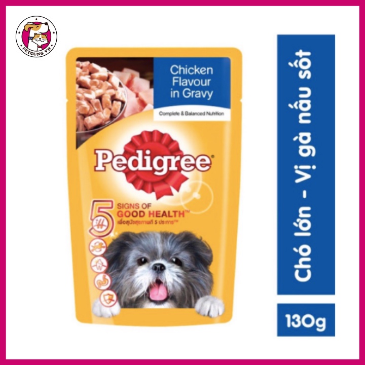 Pate Pedigree cho chó con vị gà và rau củ