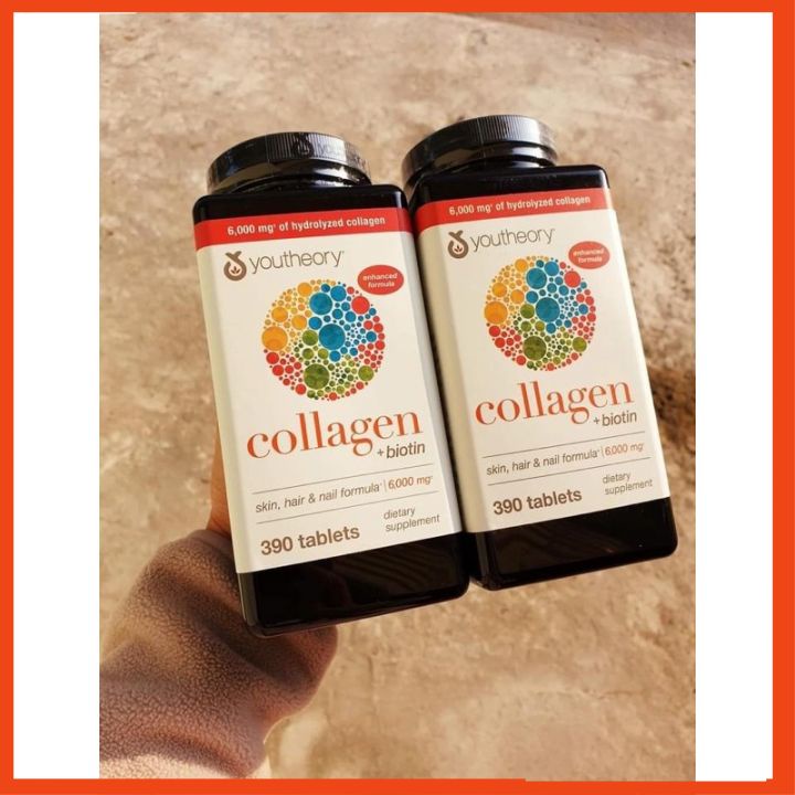 Collagen Youtheory Biotin [CHUẨN AUTH] 390 viên của mỹ