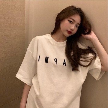 Áo thun tay ngắn dáng rộng phong cách Hàn Quốc trẻ trung thời trang dành cho nữ